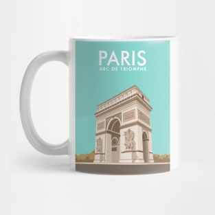 The Arc de triomphe paris france Mug